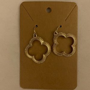 Gold Quatrefoil Earrings